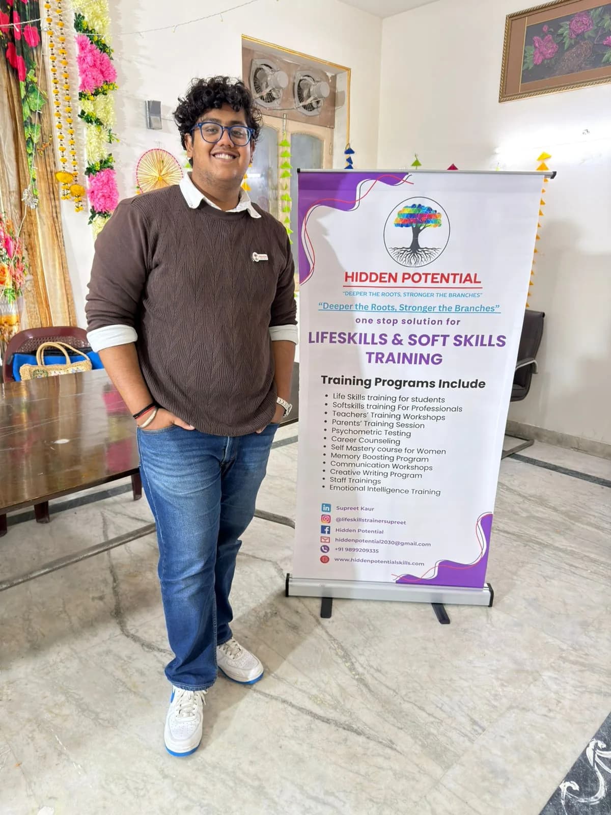 Nishchay Sharma, Co-Founder of Hidden Potential and UNESCO-certified Art Therapy Practitioner